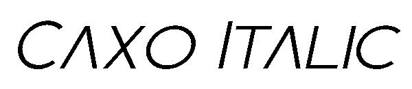 Caxo Italic字体