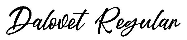 Dalovet Regular字体