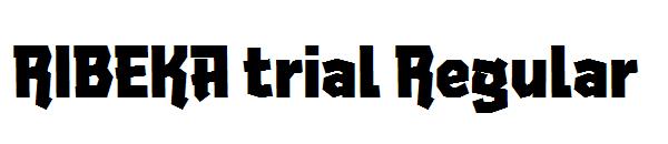 RIBEKA trial Regular字体