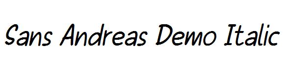 Sans Andreas Demo Italic字体