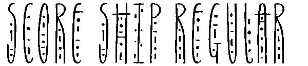 Score Ship Regular字体