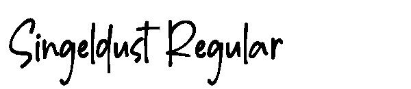 Singeldust Regular字体