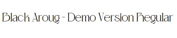 Black Aroug - Demo Version Regular字体