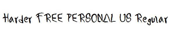 Harder FREE PERSONAL US Regular字体