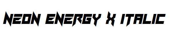 Neon Energy x Italic字体