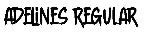 Adelines Regular字体