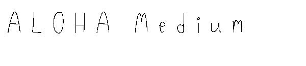 ALOHA Medium字体