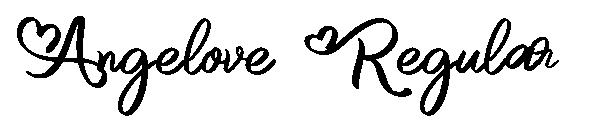 Angelove Regular字体
