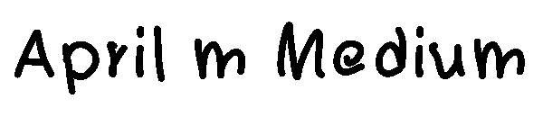 April m Medium字体