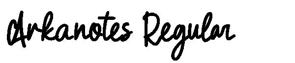 Arkanotes Regular字体