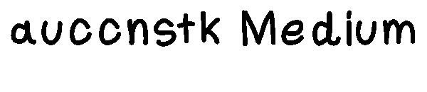 auccnstk Medium字体