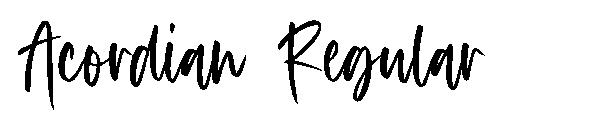 Acordian Regular字体