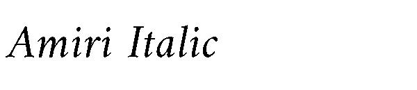 Amiri Italic字体