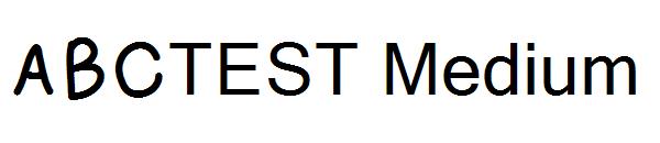 ABCTEST Medium字体