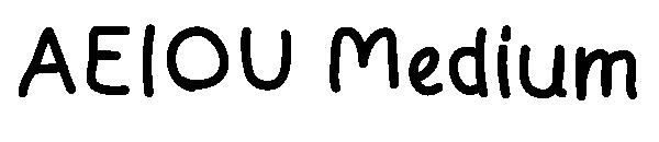 AEIOU Medium字体
