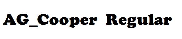 AG_Cooper Regular字体