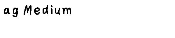 ag Medium字体