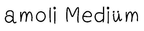 amoli Medium字体