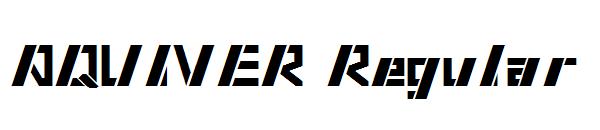 AQUIVER Regular字体