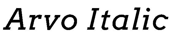 Arvo Italic字体