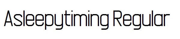 Asleepytiming Regular字体
