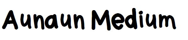 Aunaun Medium字体