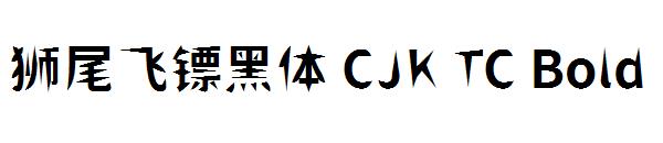 狮尾飞镖黑体 CJK TC Bold字体