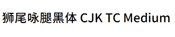 狮尾咏腿黑体 CJK TC Medium字体