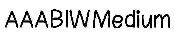 AAABIW Medium字体