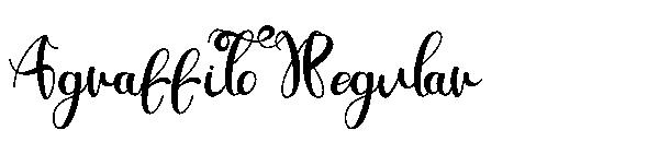 Agraffito Regular字体