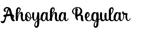 Ahoyaha Regular字体