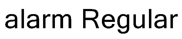 alarm Regular字体