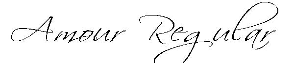 Amour Regular字体