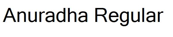 Anuradha Regular字体