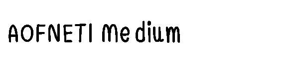 AOFNETI Medium字体