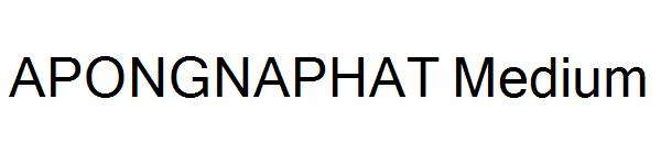 APONGNAPHAT Medium字体