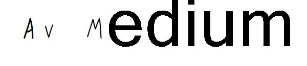 AV Medium字体