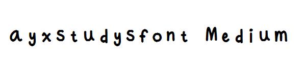 ayxstudysfont Medium字体