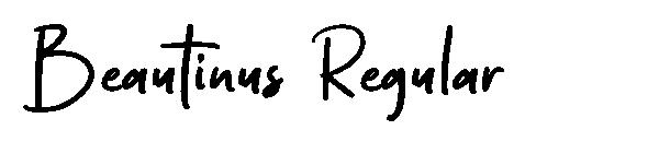Beautinus Regular字体