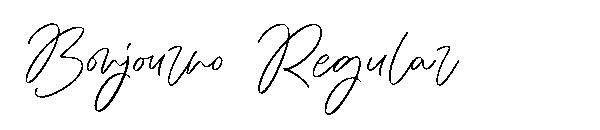 Bonjourno Regular字体