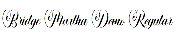 Bridge Martha Demo Regular字体