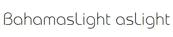 BahamasLight asLight字体