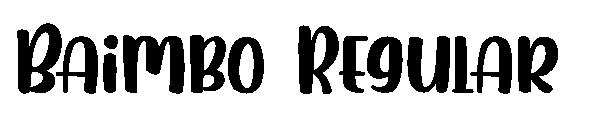 Baimbo Regular字体