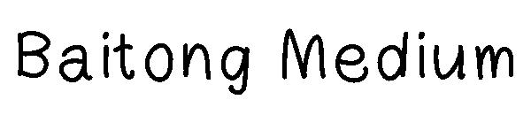 Baitong Medium字体