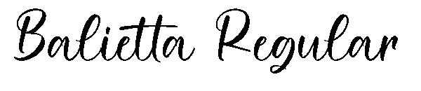 Balietta Regular字体