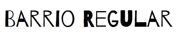 Barrio Regular字体