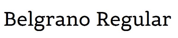 Belgrano Regular字体