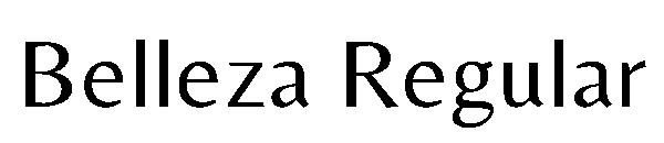Belleza Regular字体