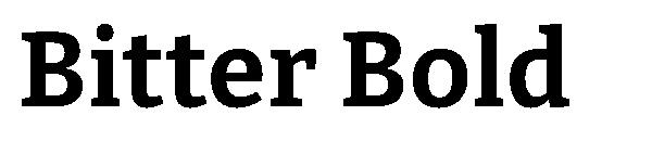 Bitter Bold字体