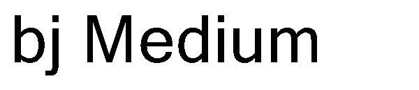bj Medium字体